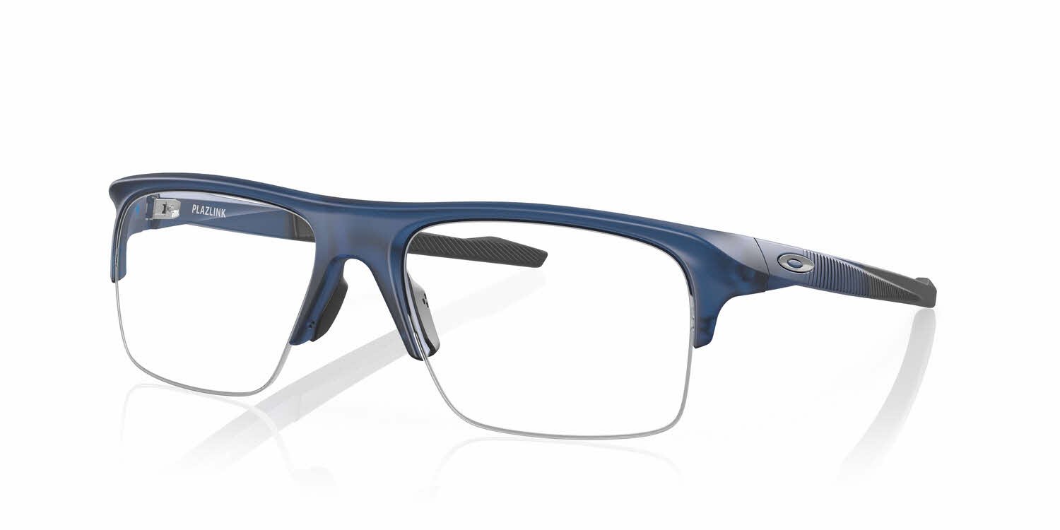 Oakley-Plazlink-806104-Matte-Translucent-Blue-Eyeglasses